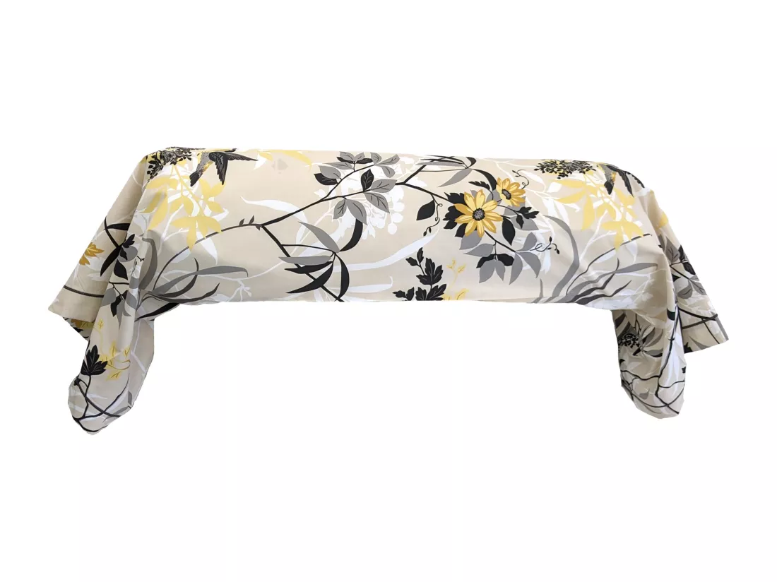 Taie de traversin 200x43 cm percale coton ASIA Beige