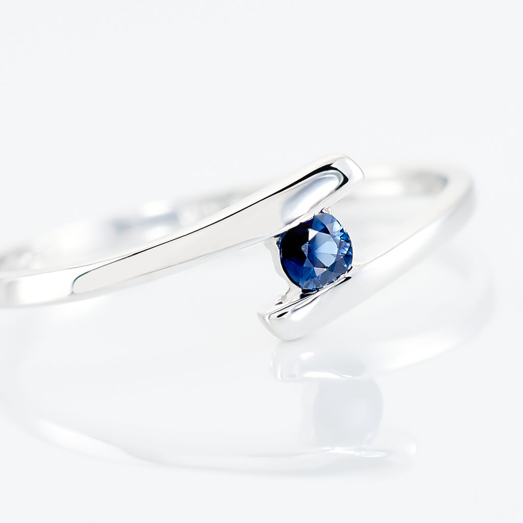 Bague Tamyra Or Blanc Saphir