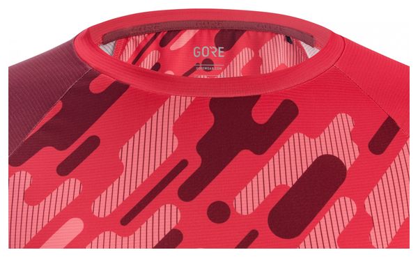 Maillot manches longues GORE C5 Femme Trail hibiscus Rose/chestnut Rouge
