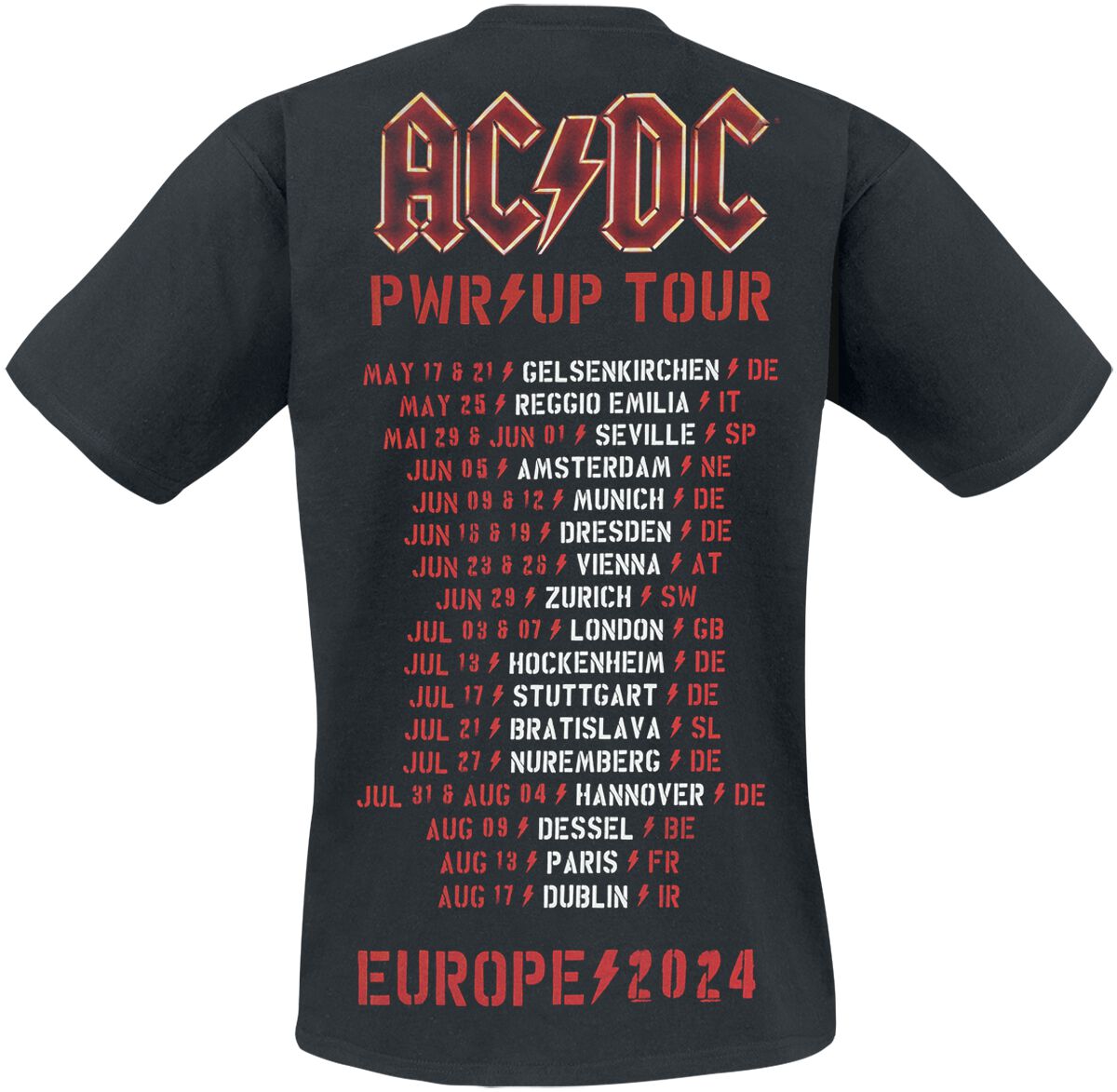 AC/DC T-Shirt Manches courtes