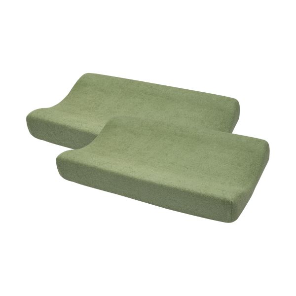 Meyco Aankleedkussenhoes Uni - 2 Stuks - Olive Green