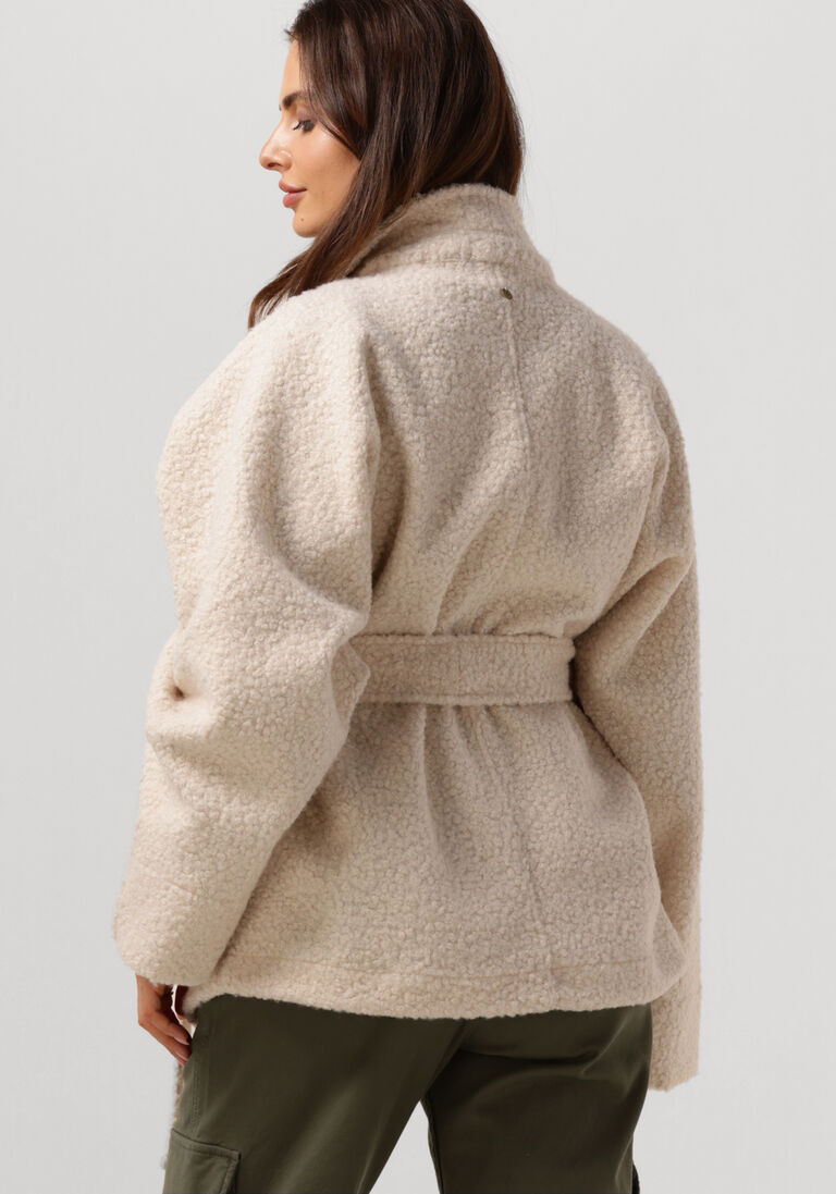 CIRCLE OF TRUST beige circle of trust teddy jas jade jacket