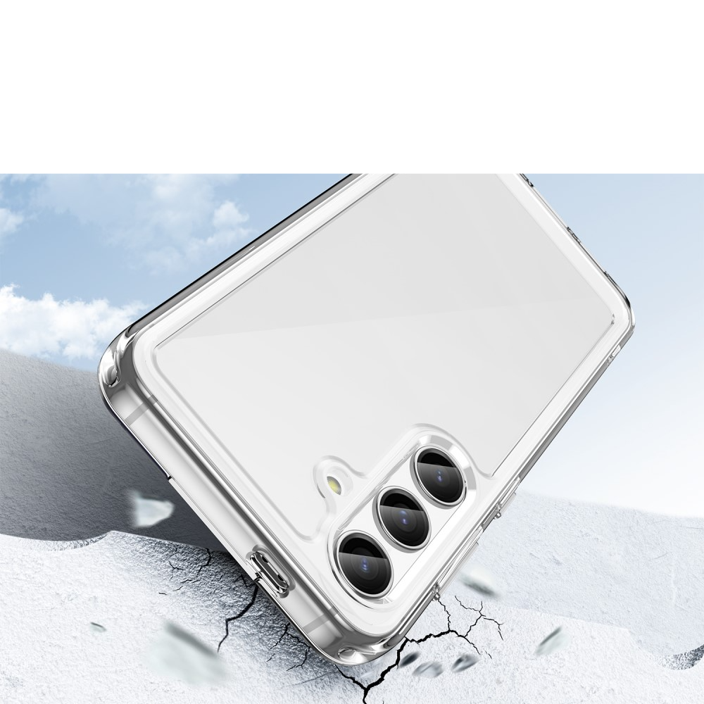 Samsung Galaxy S24 Hybrid Hülle TPU Bumper   Acryl Rückseite - Transparent