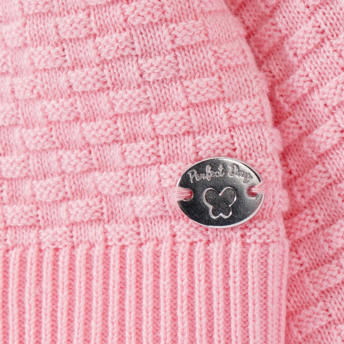 Topolino Mädchen Bolero mit Strukturmuster rosa