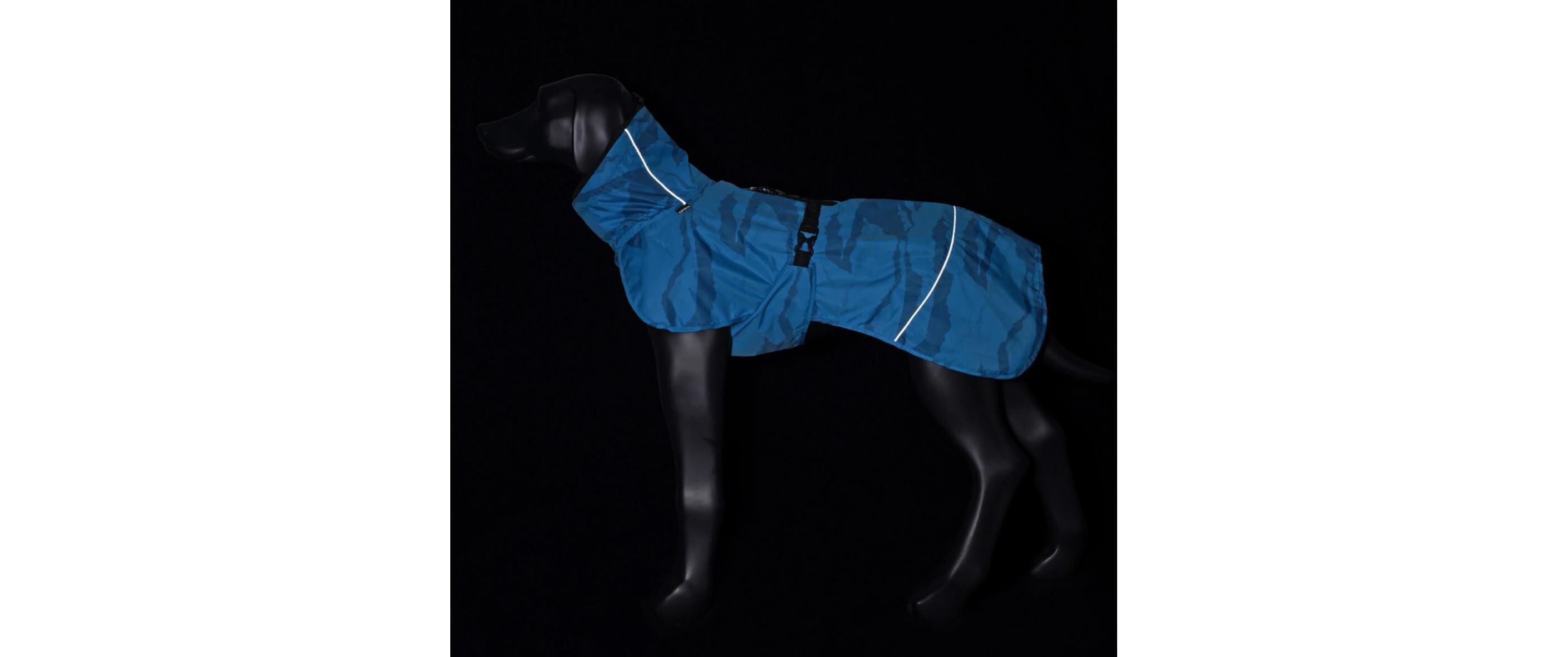 Regenmantel Strike Warm Blau, MRegenmantel für Hunde