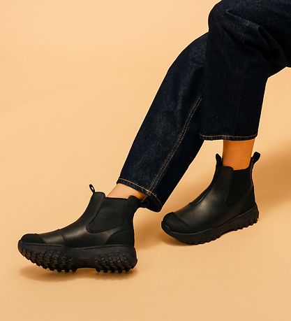 Woden Stiefel - Magda Track Wasserdicht - Tex - Schwarz