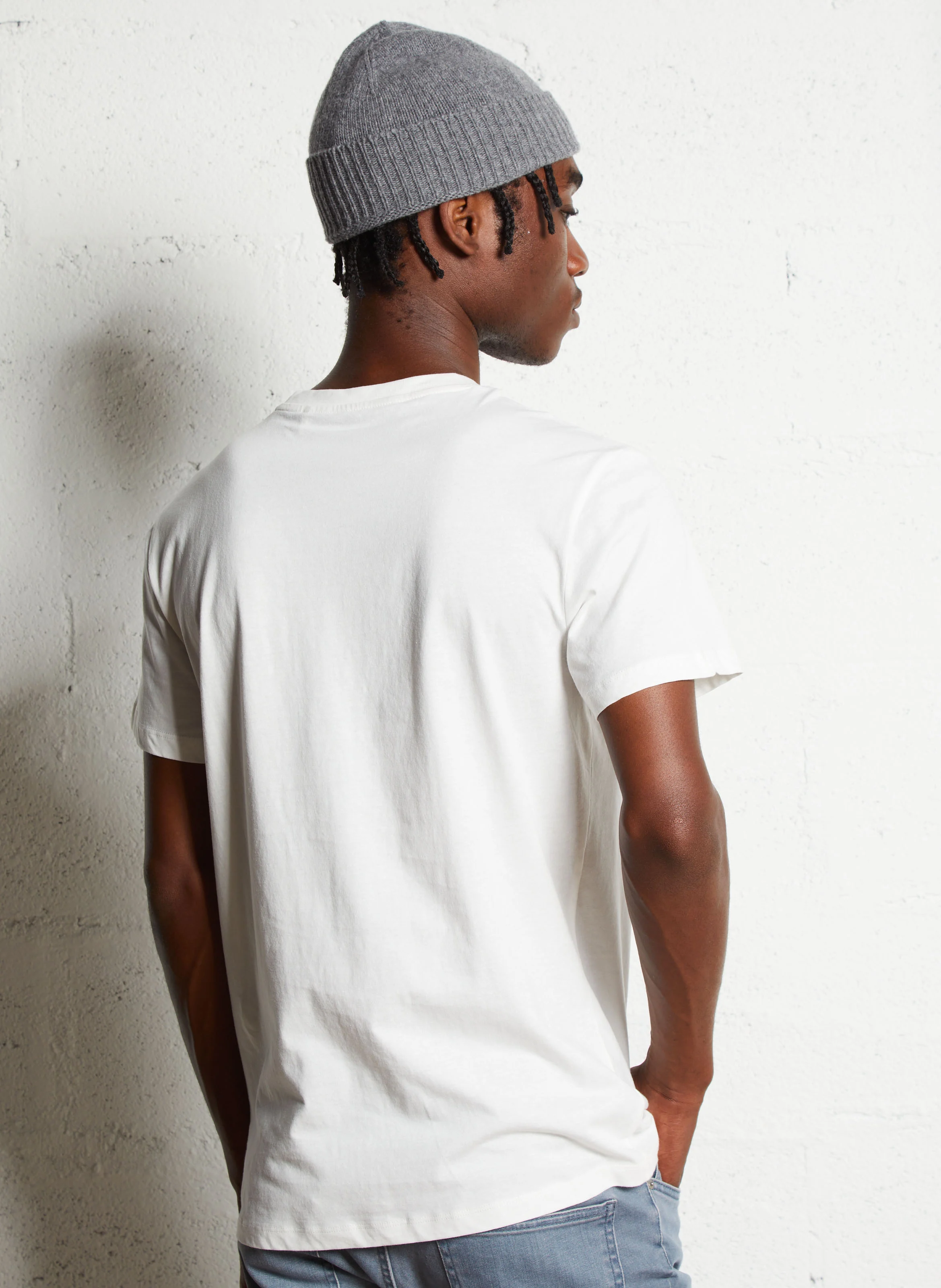 Tee-shirt col rond en coton | Blanc