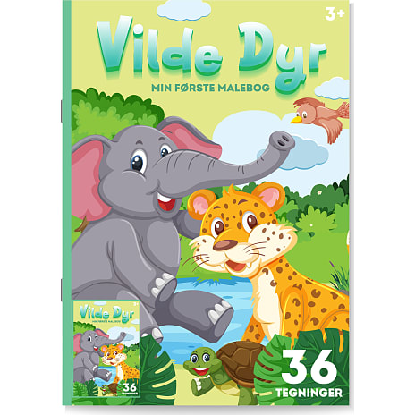 Min første malebog - vilde dyr