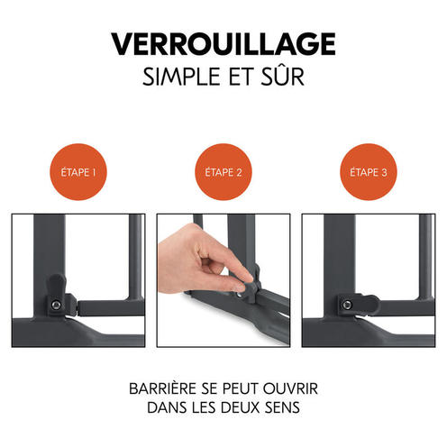 Barrière de sécurité Autoclose 2 - Gris foncé - HAUCK