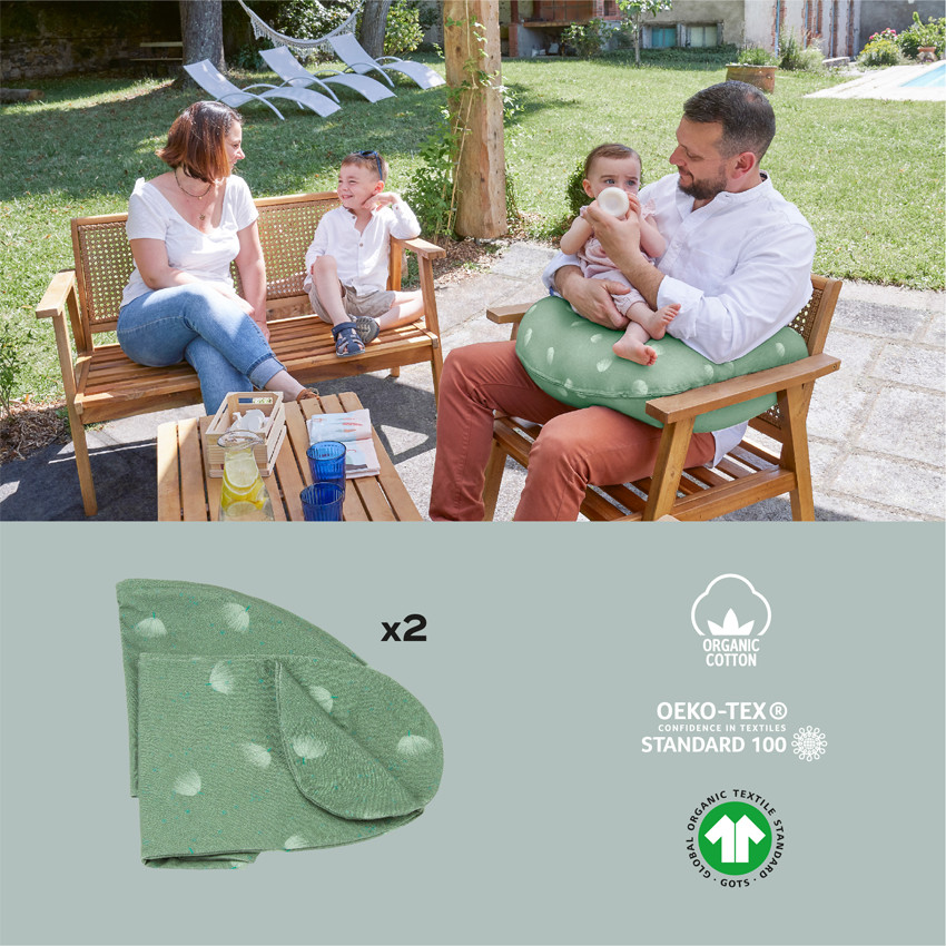 Coussin d'allaitement 2 en 1 B.Love - Wind vert