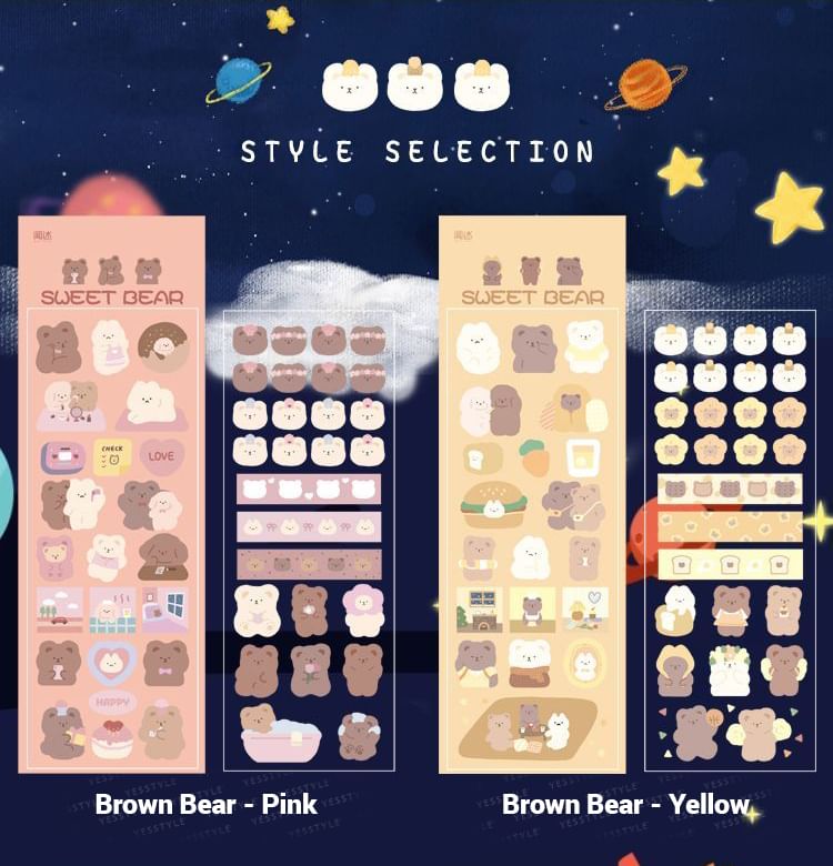 Kumi Fanchant - Berenprint PET-stickers