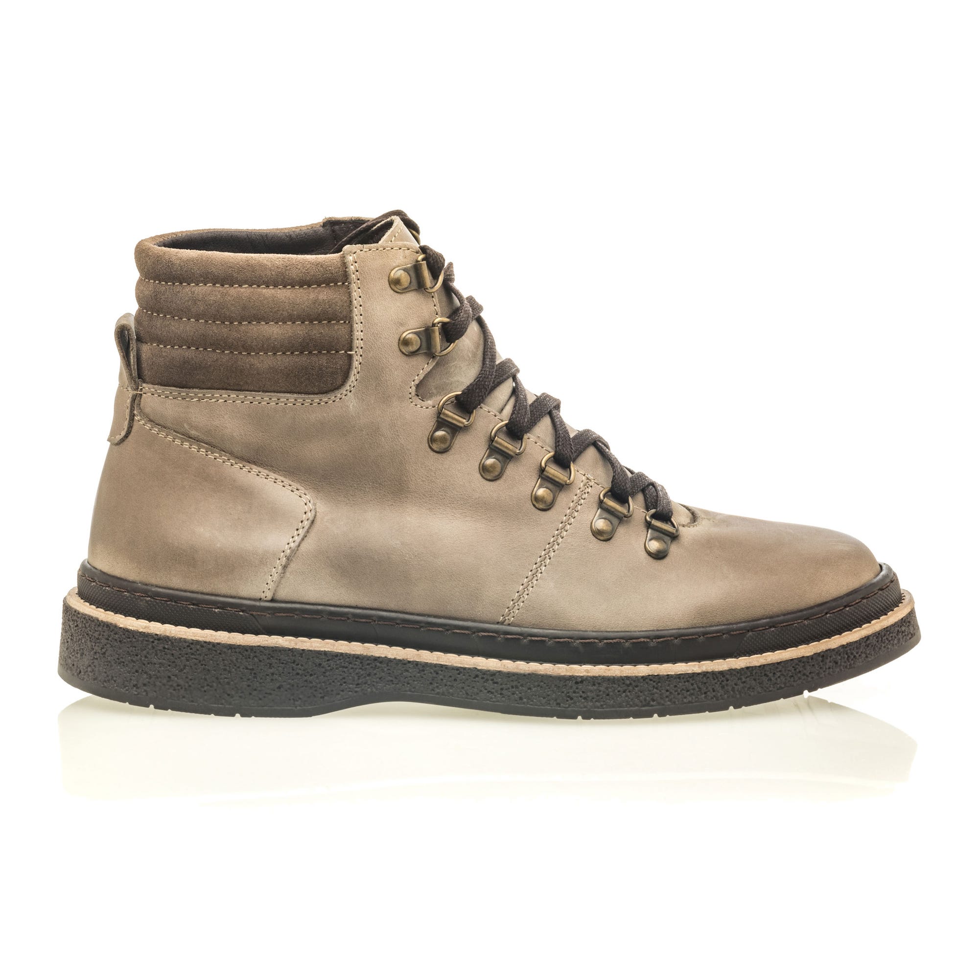 Boots Homme en cuir gris