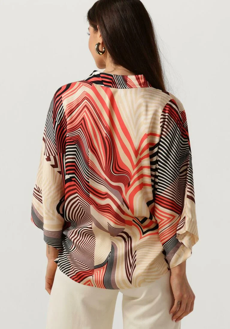 SUMMUM multi summum tuniek blouse geometrical stripes blouse geometrical stripes