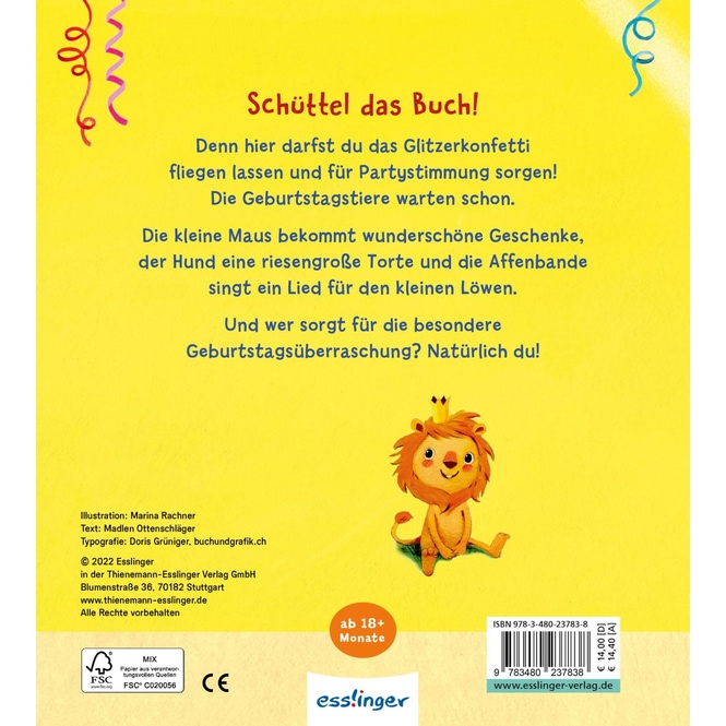 Schüttel kräftig, schüttel fest, wir feiern ein Geburtstagsfest!