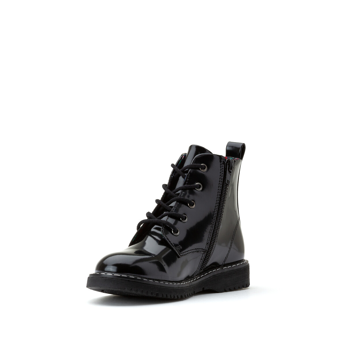 COLEÇÕES LA REDOUTE<br>Botas de cano curto com detalhes e acabamentos