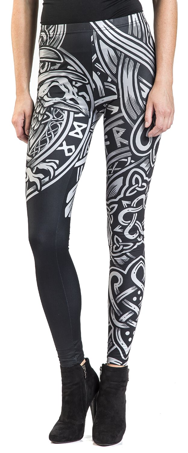 Leggings Noir Imprimé Celtique | Black Premium by EMP Legging