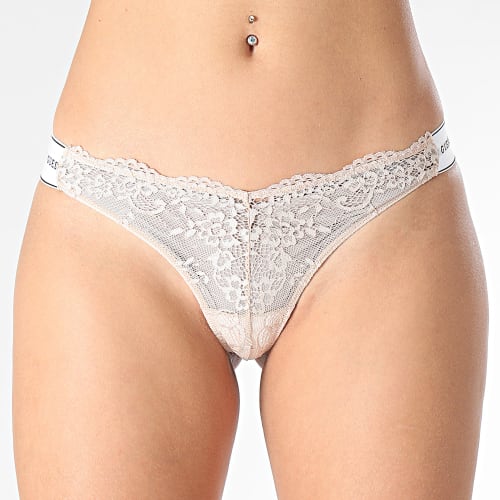 String Dentelle Femme O3RE08-KBBT0 Beige