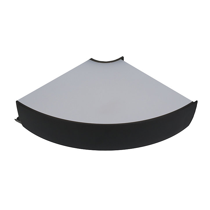 Réglette sous meuble angle Ingstad LED intégrée variation de blancs IP20 240lm 3W dimmable L.11xH.4,7xP.12cm noir GoodHome