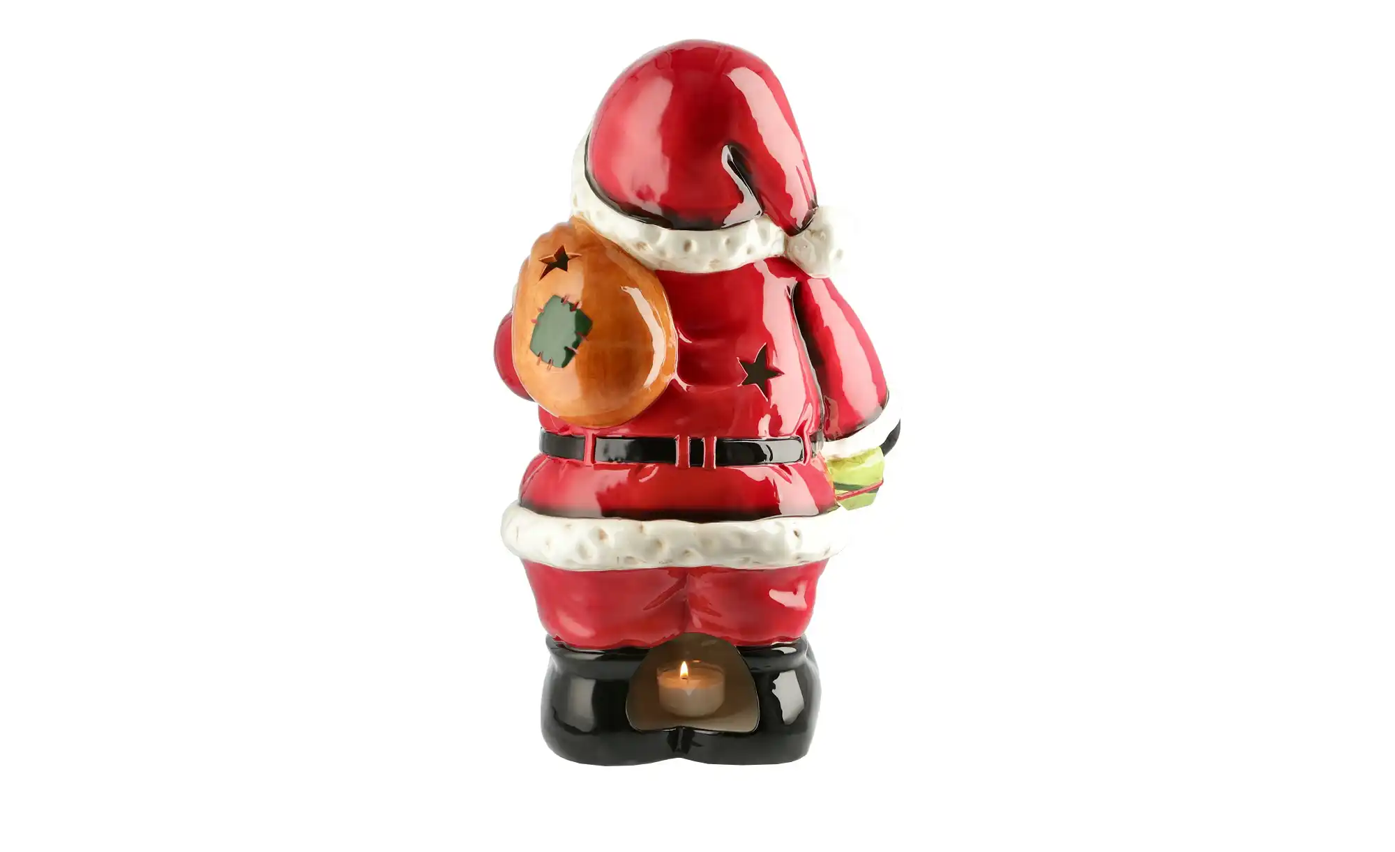 Windlicht  Weihnachtsmann