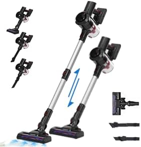 Aspirateur Balai sans Fil 2 en 1 noir Vendos85
