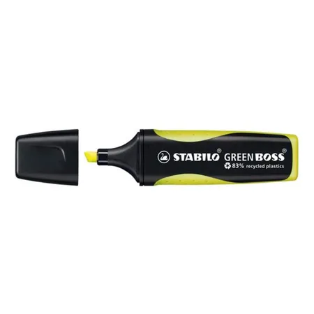 Umweltfreundlicher Textmarker - STABILO GREEN BOSS - Einzelstift - gelb