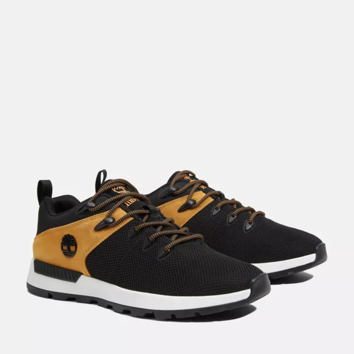 Baskets basses à lacets Sprint Trekker pour homme en noir
