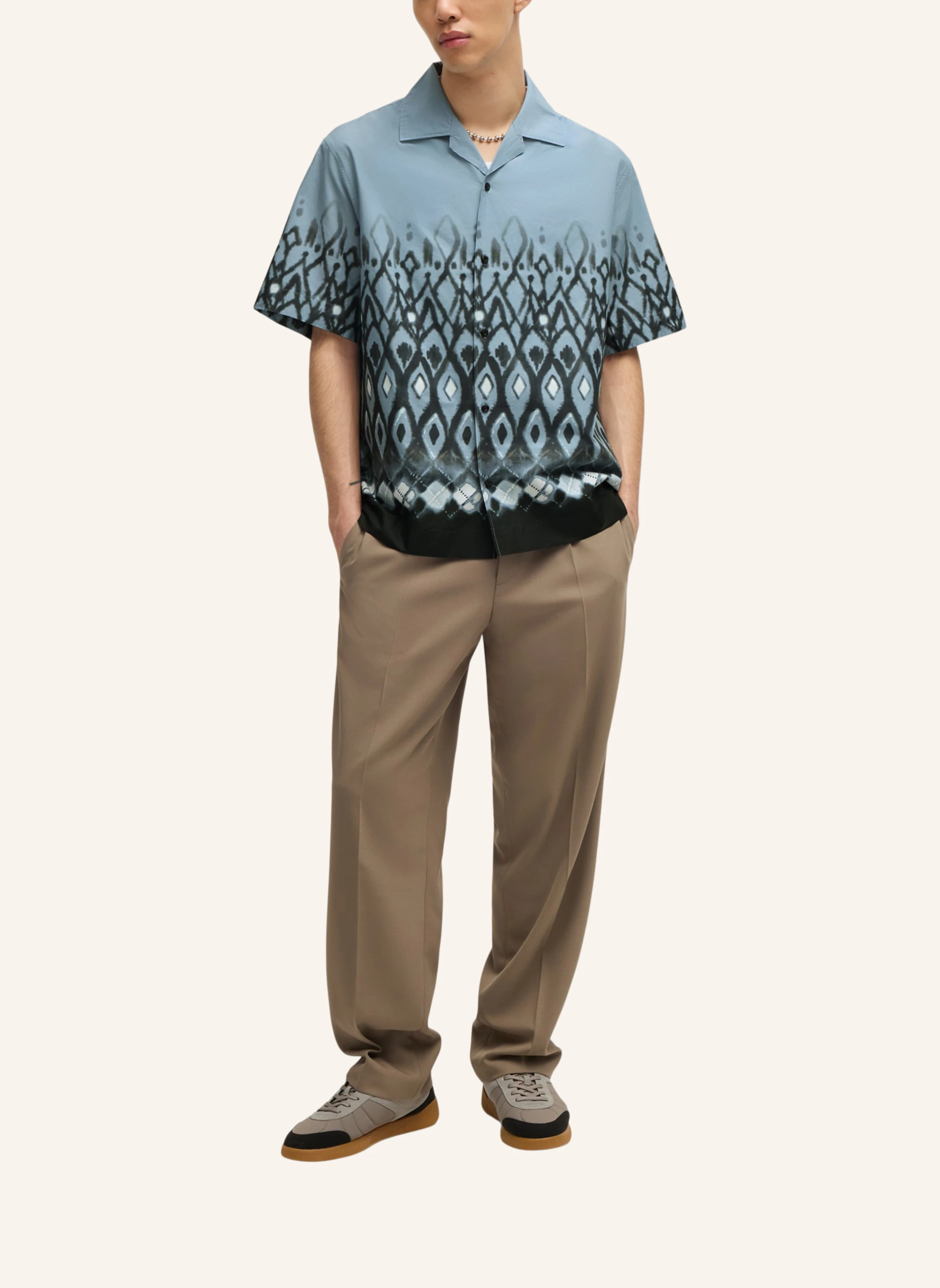 HUGO Casual Hemd ESPINO Oversize Fit