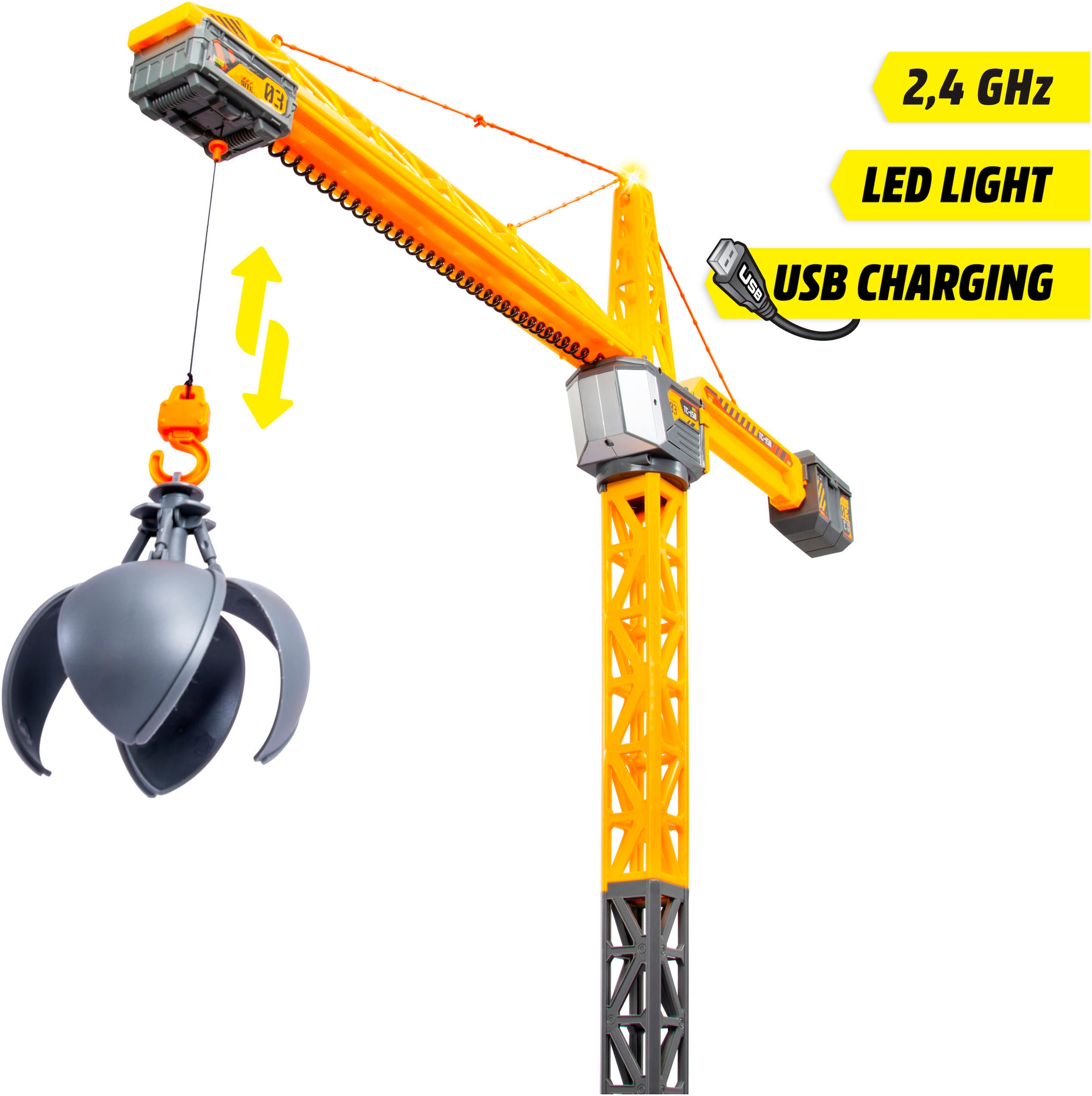 Dickie Toys RC-Auto »RC Titan Crane« mit Licht