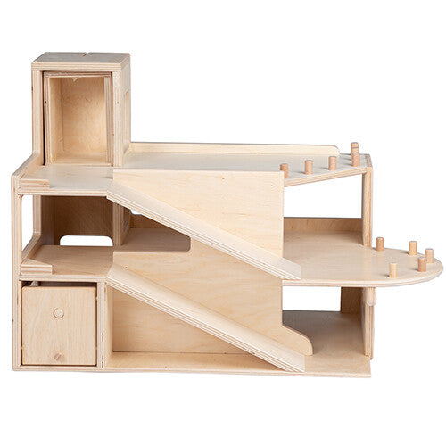 Van dijk toys garage met lift - naturel