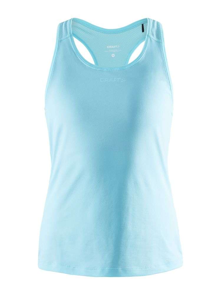 Craft ADV Essence Hardloopshirt Zonder Mouwen Lichtblauw Dames