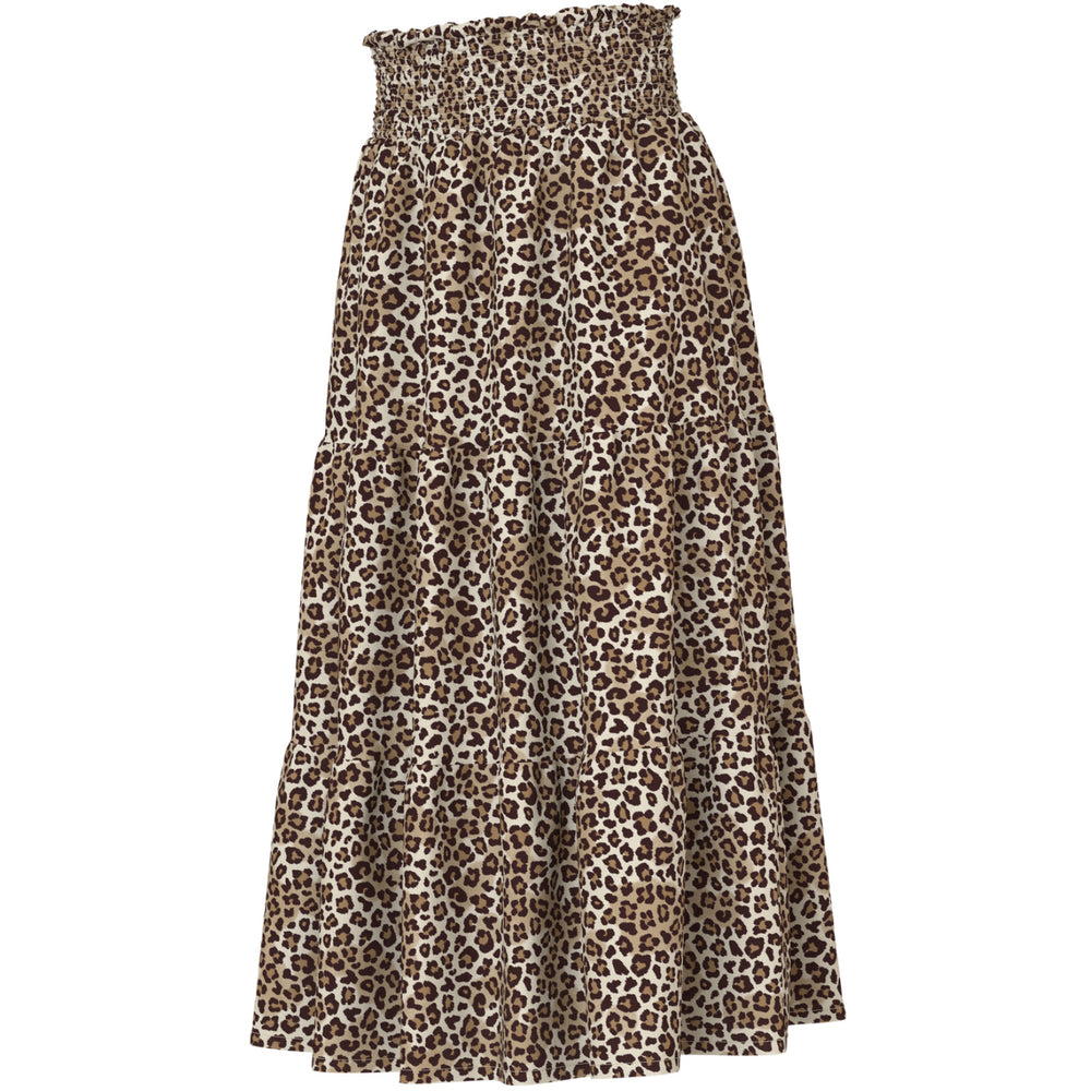 Køb Name It Turtledove Leopard Nkfvinaya Long Wide Nederdel