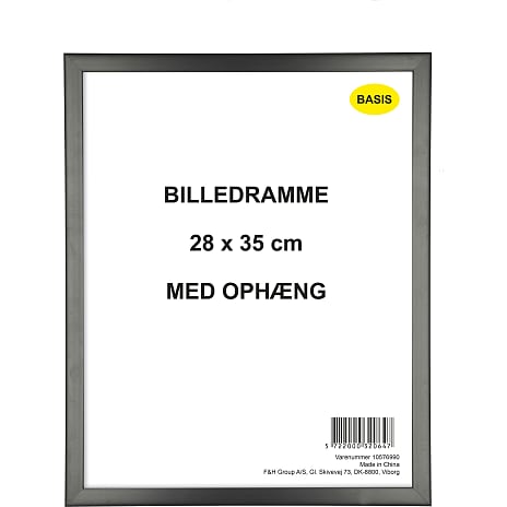 Ramme i sort - 28x35 cm