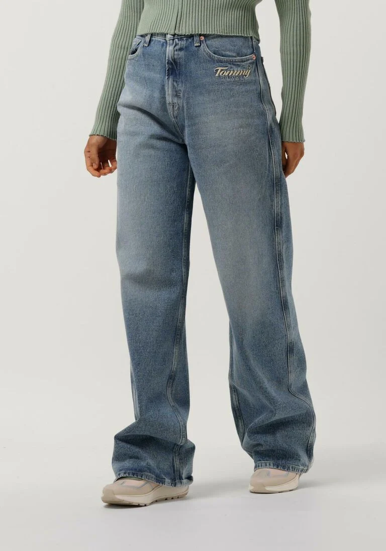 TOMMY JEANS blauwe tommy jeans wide jeans claire high rise wide cf8012