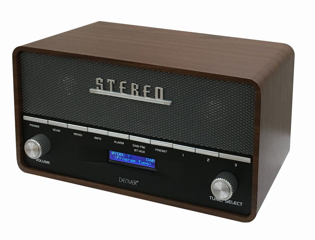 Denver DAB-36 Radio DAB+ retro met bluetooth