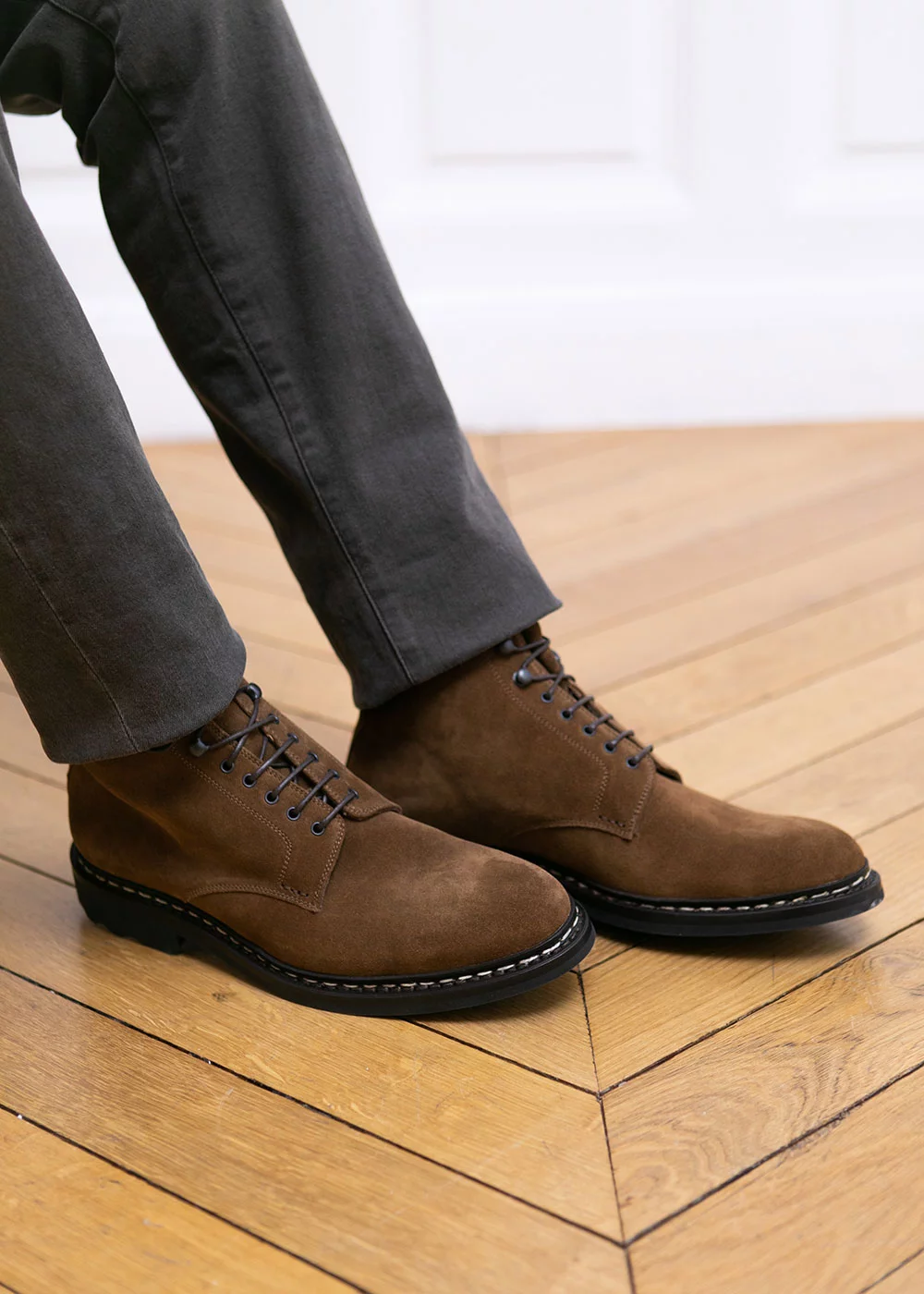 BOOTS HETRE HYDROVELOURS TABAC
