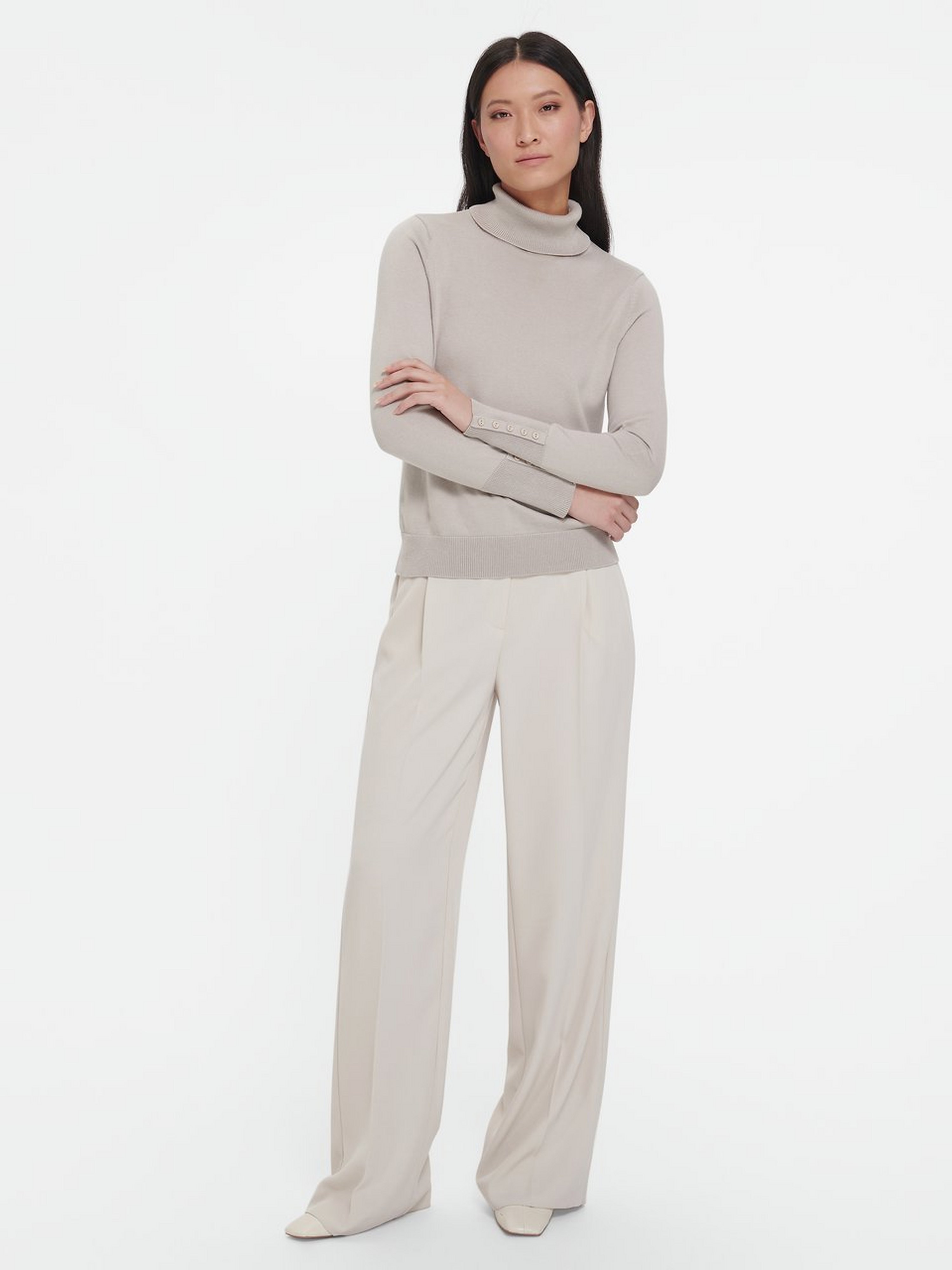 Rollkragen-Pullover aus 100% SUPIMA®-Baumwolle