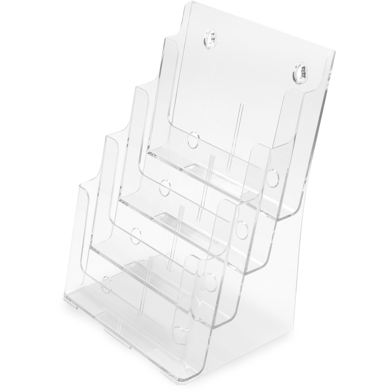 Deflecto Prospektständer Dokuholder, A4 hoch, 4 Fächer