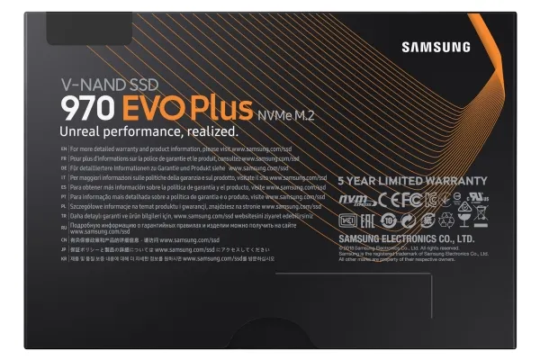 Samsung 970 EVO Plus MZ-V7S1T0BW - SSD - krypteret - 1 TB - intern - M.2 2280 - PCIe 3.0 x4 (NVMe) - buffer: 1 GB - 256-bit AES - TCG Opal Encryption