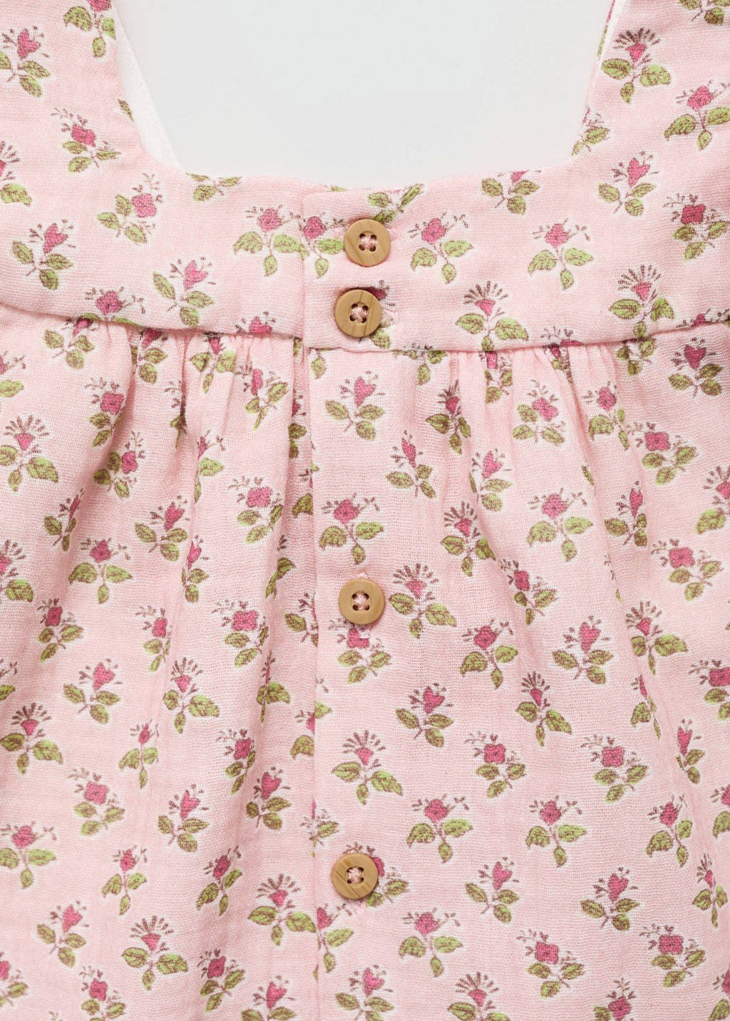 Mango Kids baby jurk + bloomer met bloemdessin roze/groen