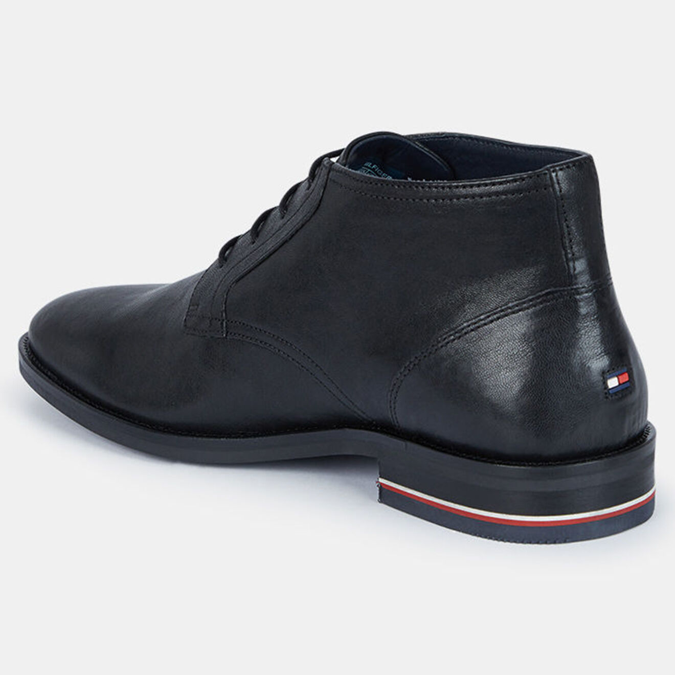 Tommy Hilfiger Desert boots en Cuir Signature noires
