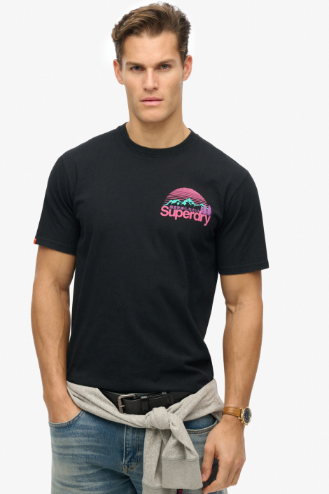 Superdry zwarte heren t-shirt