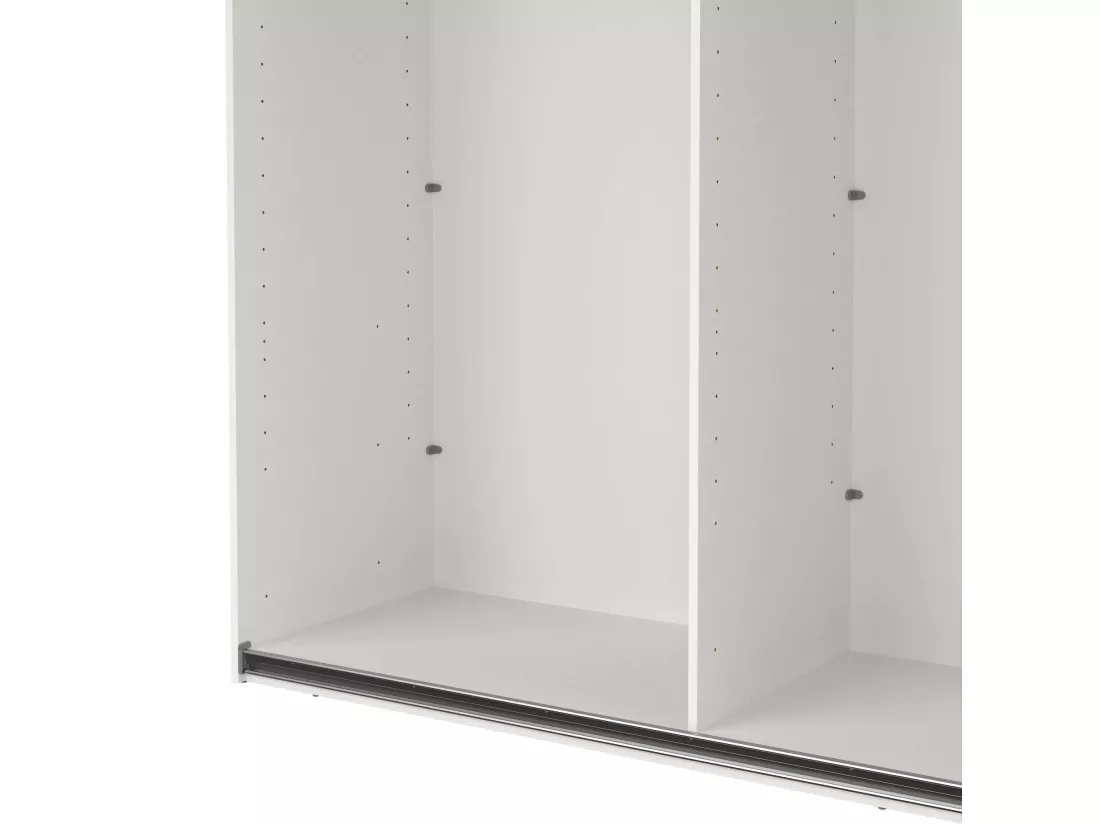 Grande armoire polyvalente Drambaud, Meubles multifonctionnels, Casier à chaussures, Support à chaussures pour armoire, 179x62 h220 cm, Blanc