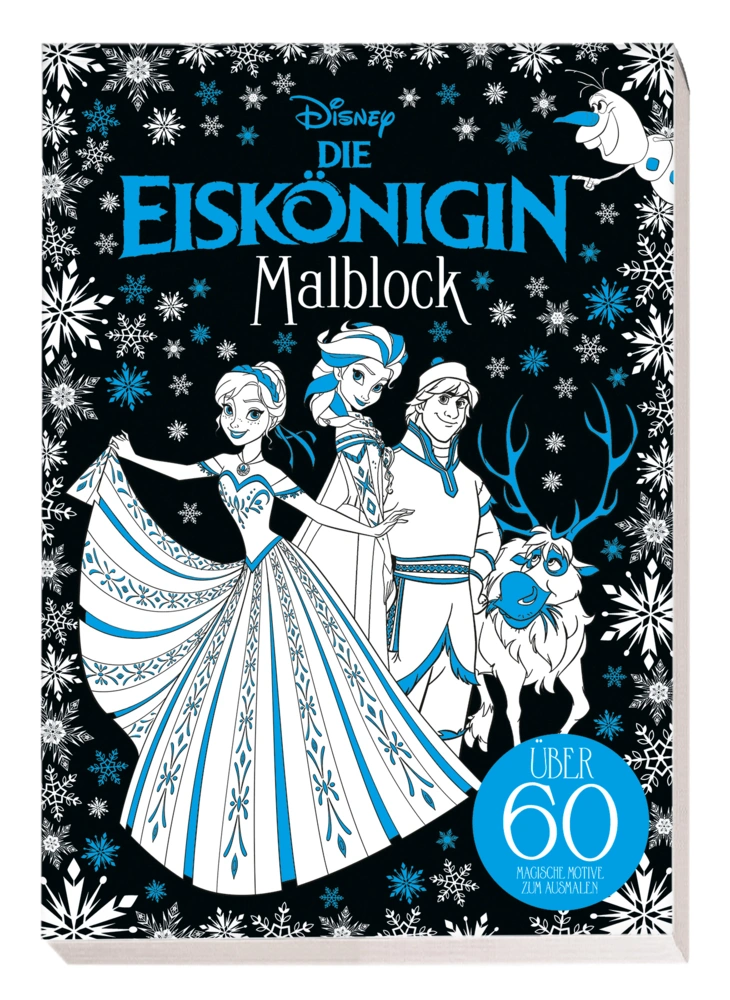 Die Eiskönigin: Malblock: über 60 magische Motive zum Ausmalen