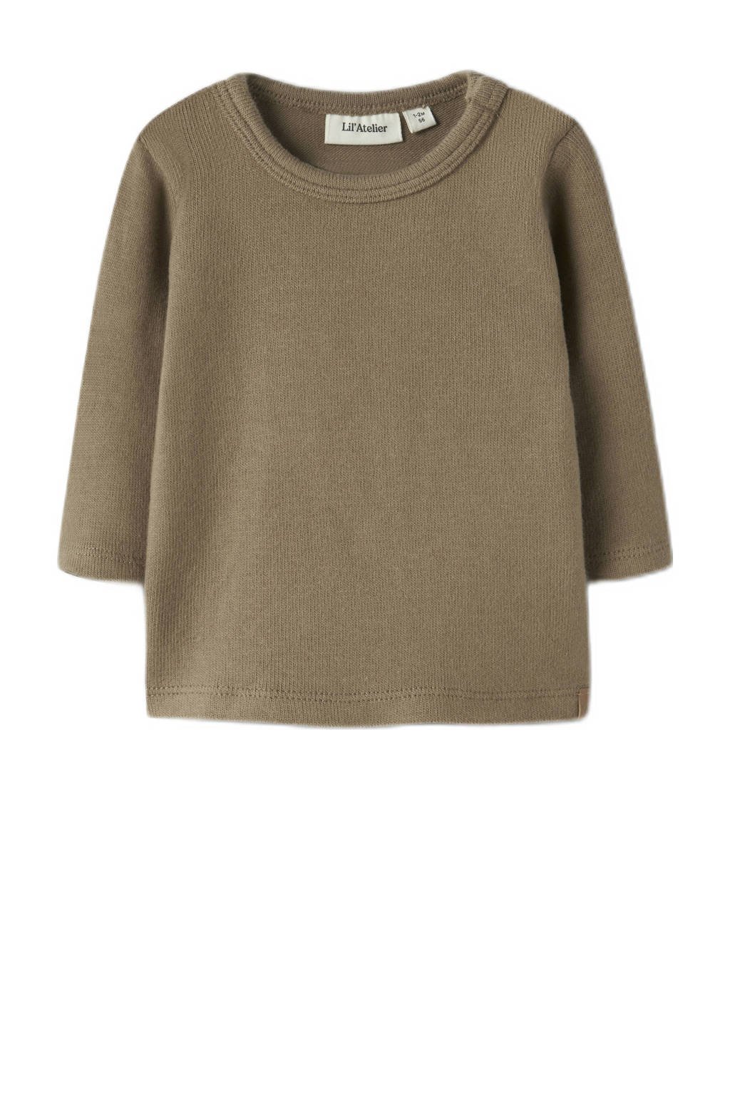 LIL' ATELIER BABY longsleeve bruin
