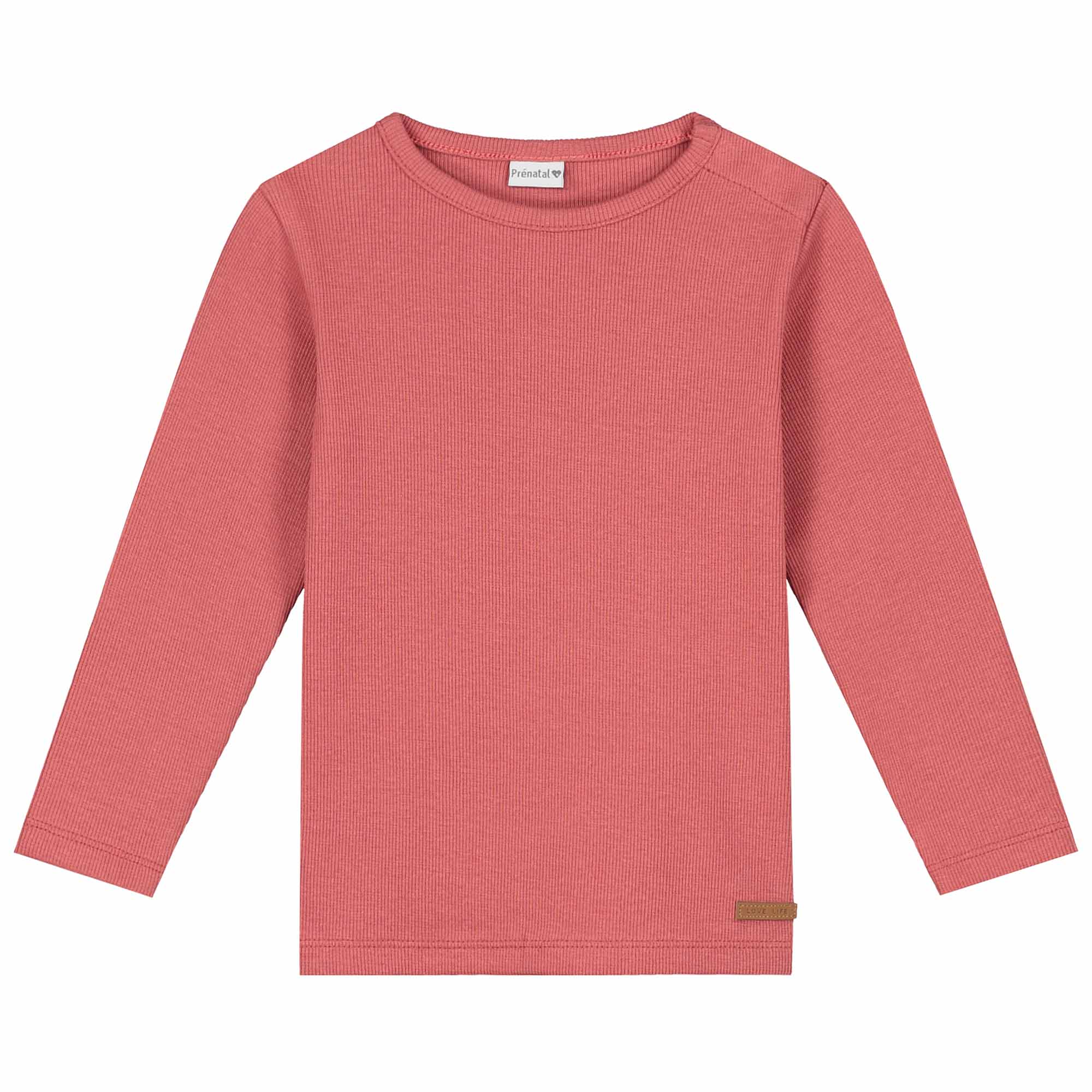 Prénatal baby shirt lange mouwen effen rood