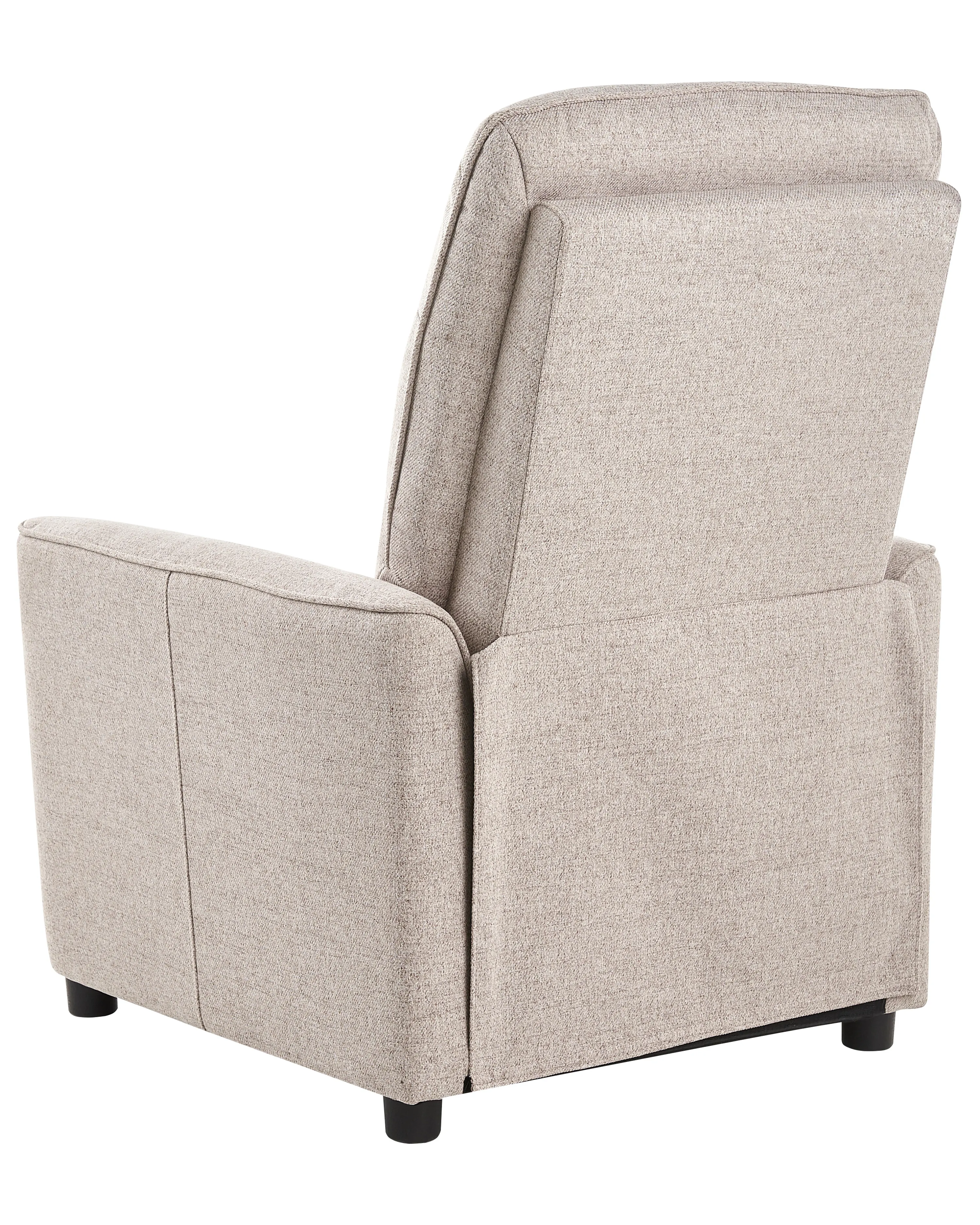 Relaxfauteuil SANDE inclusief voetensteun Stof Taupe