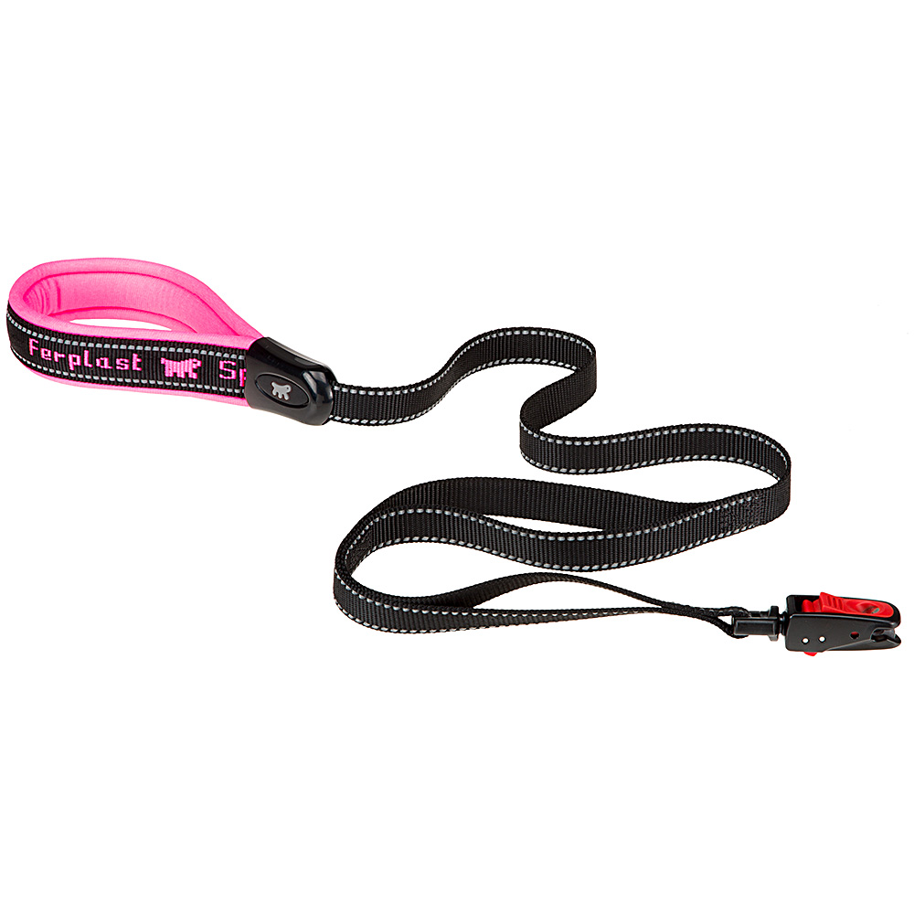Ferplast laisse pour chiens en nylon sport dog matic g20/120, innovant mousqueton avec mécanisme magnétique, rembourrage souple,