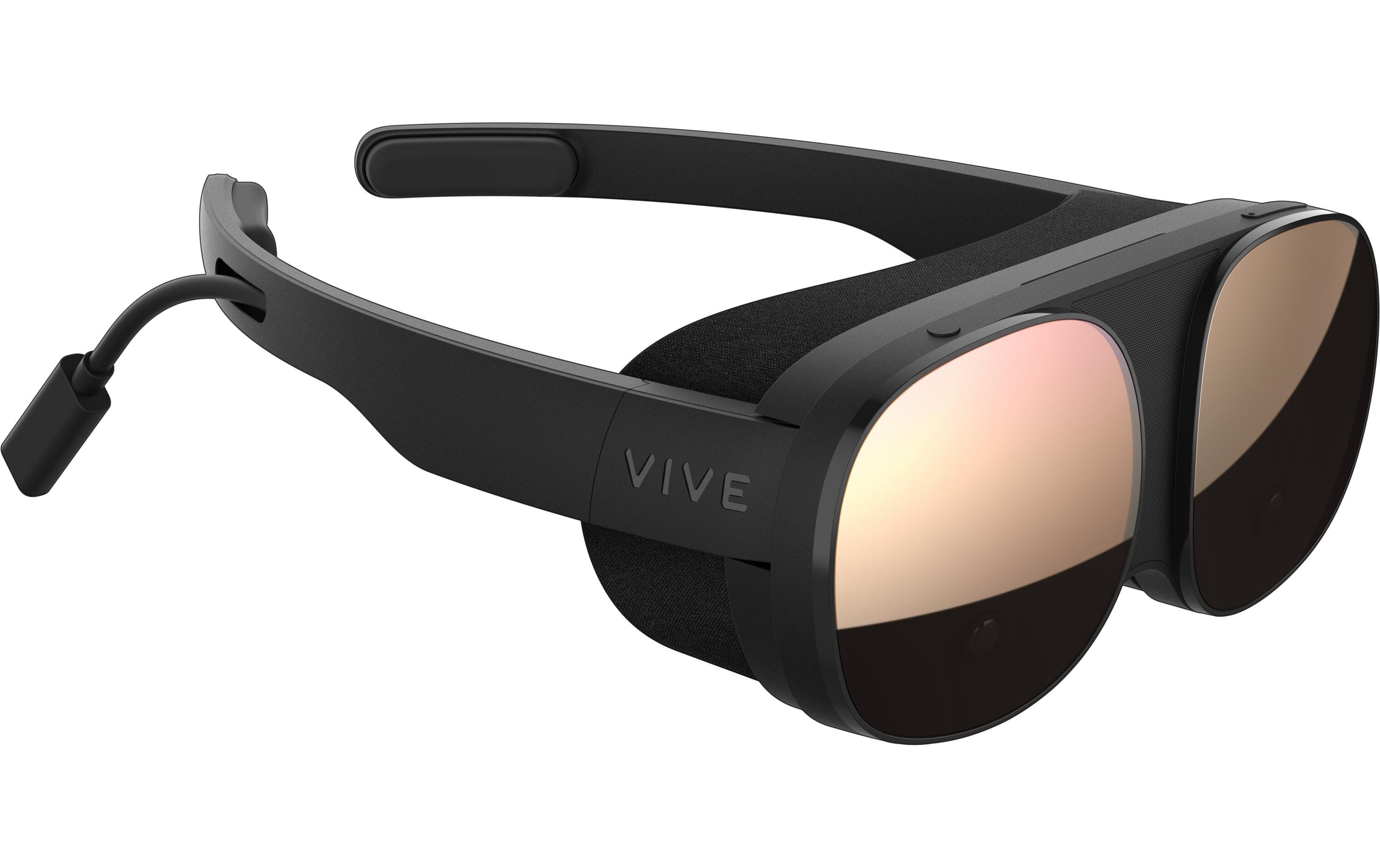 VR-Brille Vive Flow<br>Ultraleichte, faltbare und immersive VR-Brille mit austauschbaren Gesichts- und Schläfenpolstern