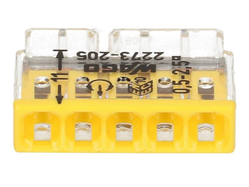 WAGO Steckklemme Contact COMPACT 5-fach, 6 Stück Steckklemme 5-fach 6 Stück