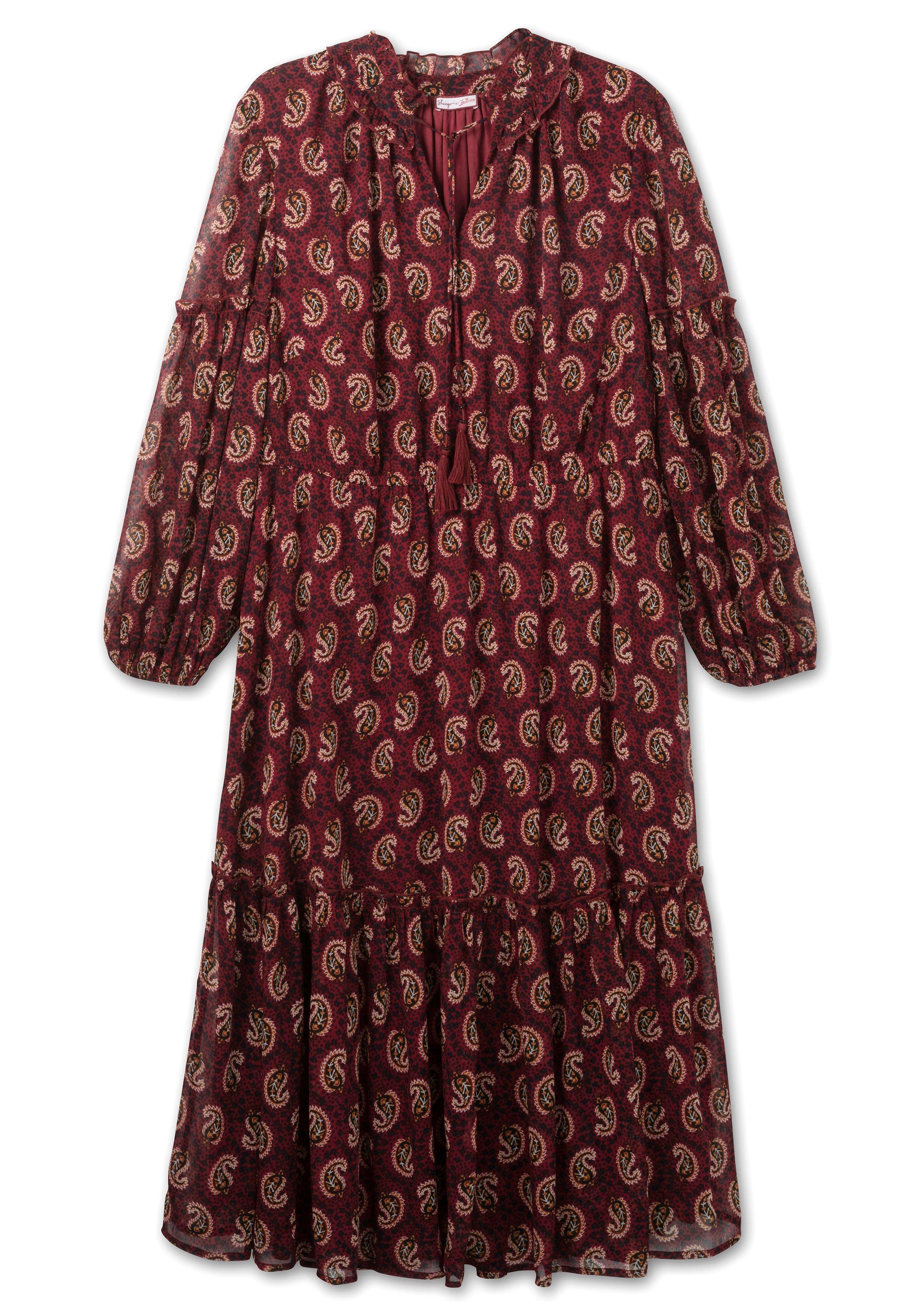 Chiffonkleid in Maxilänge, mit Paisleydruck